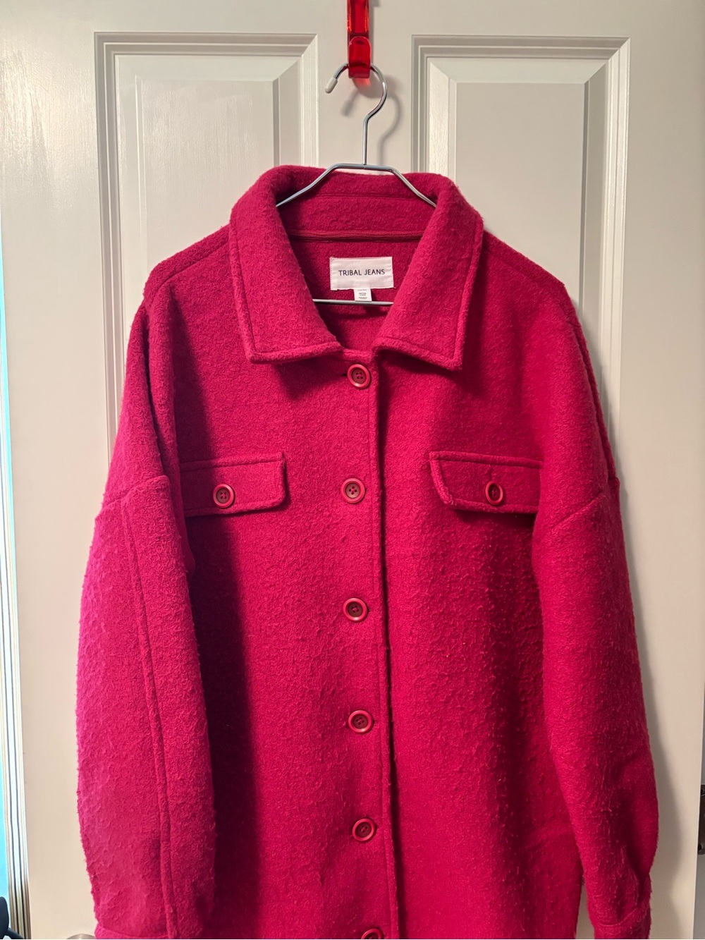 Tribal Jeans Berry Brushed Shacket